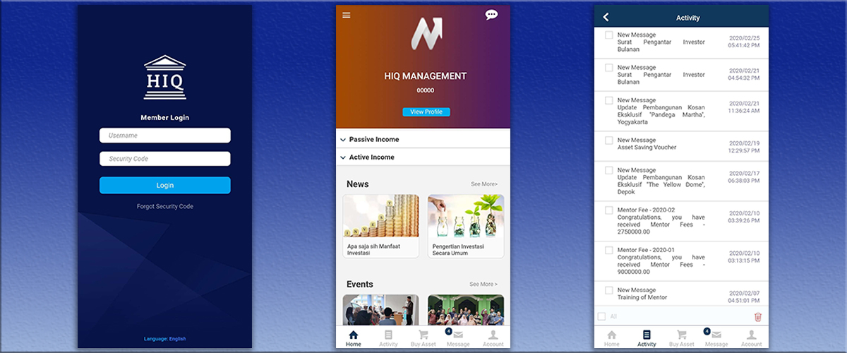 Android App development - HIQ Investor Mobile App